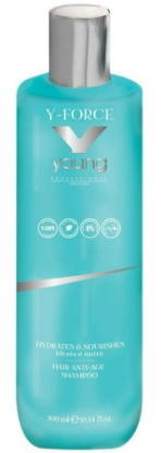 Kép Young - Y-Force azonnali regeneráló anti-age sampon hyaluronsavval és növényi kollagénnel 300 ml