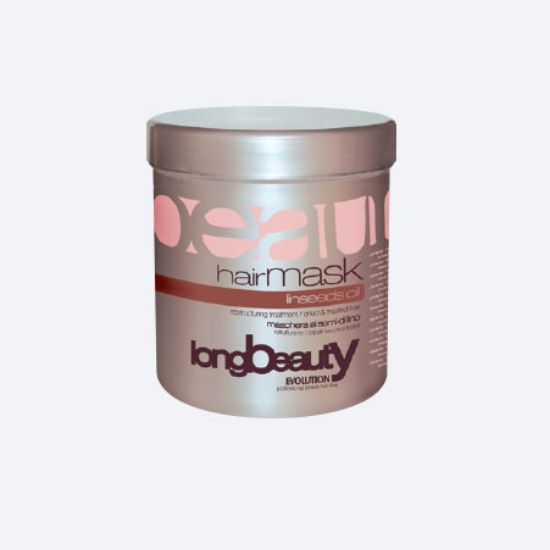 Beauty - Linseed - Lenmagolajos pakolás száraz, sérült hajra 1000 ml képe