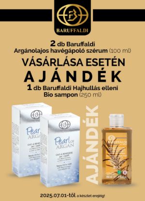 Kép Akció - Baruffaldi - Hajvégápoló szérum argánolajjal 2 db + AJÁNDÉK Baruffaldi - Hajnövekedést elősegítő BIO sampon