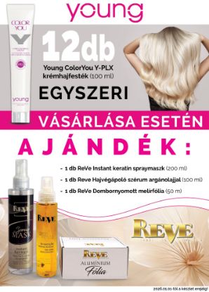Kép AKCIÓ - 12 db Young hajfestékhez AJÁNDÉK  ReVe termékek
