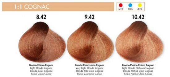 HS Milano hajfesték 100 ml - Konyak színek (8.42-10.42) képe