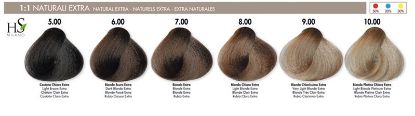 Kép HS Milano hajfesték 100 ml - Extra őszhajfedő natúr színek (5.00-10.00)