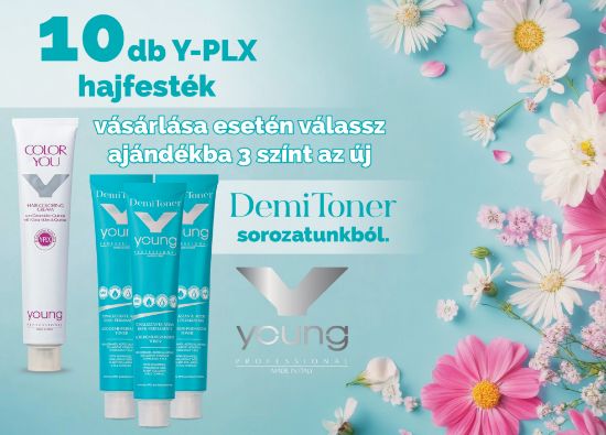 AKCIÓ - 10db Young hajfestékhez AJÁNDÉK 3 db Young DemiToner tartós hajszínező képe