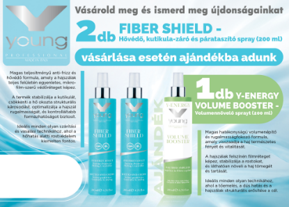 Kép AKCIÓ - 2 db Young Fiber Shield hővédő-párataszító spray (2x200 ml) vásárlása esetén AJÁNDÉK Young Energy Volume Booster volumennövelő spray (200 ml) 