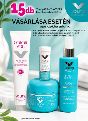 Kép AKCIÓ - 15 db Young hajfestékhez AJÁNDÉK Young finish termékek