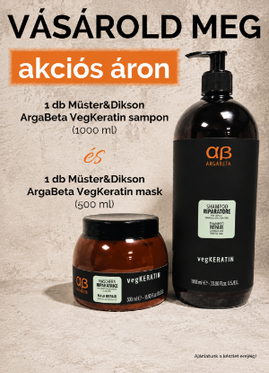 Kép AKCIÓ - ArgaBeta VegKeratin sampon és hajpakolás csomag