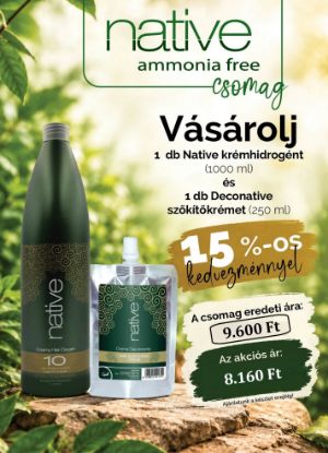 Kép AKCIÓ - Native szőkítőkrém + Native krémhidrogén